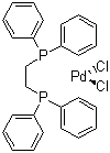 结构式 CAS# 19978-61-1, 1,2-二(二苯基膦基)乙烷二氯化钯(II)