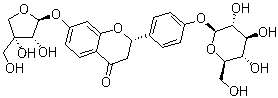 Liguiritigenin-7-O-D-apiosyl-4'-O-D-glucoside molecular structure (CAS 199796-12-8)