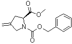 (S)-1-Benzyloxycarbonyl-4-methylideneproline methyl ester molecular structure (CAS 200184-60-7)