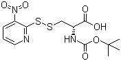 structure of CAS# 200350-73-8, N-[(tert-Butoxy)carbonyl]-3-[(3-nitro-2-pyridinyl)dithio]-D-alanine