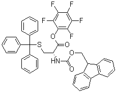 N-[(9H-Fluoren-9-ylmethoxy)carbonyl]-S-(triphenylmethyl)-D-cysteine pentafluorophenyl ester molecular structure (CAS 200395-72-8)