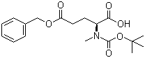 结构式 CAS# 200615-91-4, N-叔丁氧羰基-N-甲基-L-谷氨酸 5-(苯甲基)酯