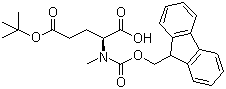 Fmoc-N-methyl-L-glutamic acid 5-tert-butyl ester molecular structure (CAS 200616-40-6)