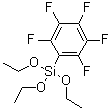 structure of CAS# 20083-34-5, Triethoxy(pentafluorophenyl)silane;Pentafluorophenyltriethoxysilane; SIP 6716.7; Triethoxy(pentafluorophenyl)silane