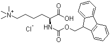 Fmoc-N',N',N'-trimethyl-L-lysine chloride molecular structure (CAS 201004-29-7)