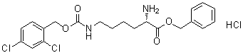 N6-[[(2,4-Dichlorophenyl)methoxy]carbonyl]-L-lysine phenylmethyl ester monohydrochloride molecular structure (CAS 201008-72-2)