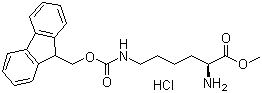 N'-Fmoc-L-lysine methyl ester hydrochloride molecular structure (CAS 201009-98-5)