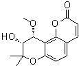 (9R,10R)-9,10-Dihydro-9-hydroxy-10-methoxy-8,8-dimethyl-2H,8H-benzo[1,2-b:3,4-b']dipyran-2-one molecular structure (CAS 20107-13-5)