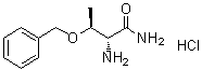 structure of CAS# 201275-09-4, (2R,3S)-2-Amino-3-(phenylmethoxy)butanamide monohydrochloride