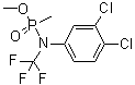 N-(3,4-二氯苯基)-P-甲基-N-(三氟甲基)氨基磷酸甲酯分子结构 (CAS 2014-04-2)