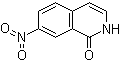 结构式 CAS# 20141-83-7, 7-硝基-1(2H)-异喹啉酮