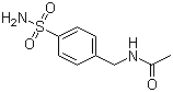 N-[4-(氨基磺酰基)苄基]乙酰胺分子结构 (CAS 2015-14-7)