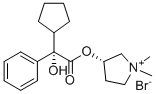 structure of CAS# 201667-20-1, Glycopyrrolate Erythro Isomer (SS-Isomer);(2S,3'S)-glycopyrrolate;[(3S)-1,1-dimethylpyrrolidin-1-ium-3-yl] (2S)-2-cyclopentyl-2-hydroxy-2-phenylacetate bromide