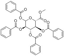 methyl (2S,3S,4S,5R)-3,4,5,6-tetrabenzoyloxyoxane-2-carboxylate molecular structure (CAS 201789-32-4)