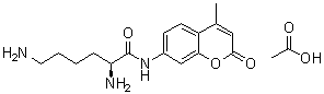 (2S)-2,6-二氨基-N-(4-甲基-2-氧代-2H-1-苯并吡喃-7-基)己酰胺单乙酸盐分子结构 (CAS 201853-23-8)