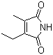 structure of CAS# 20189-42-8, 3-Ethyl-4-methyl-1H-pyrrole-2,5-dione;2-Ethyl-3-methylmaleimide; Ethylmethylmaleimide; Methylethylmaleimide