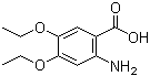 structure of CAS# 20197-72-2, 2-Amino-4,5-diethoxybenzoic acid;3,4-Diethoxy-6-aminobenzoic acid