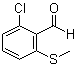 2-Chloro-6-methylthiobenzaldehyde molecular structure (CAS 201987-39-5)