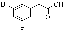 structure of CAS# 202000-99-5, 3-Bromo-5-fluorobenzeneacetic acid