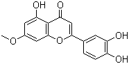 structure of CAS# 20243-59-8, Hydroxygenkwanin;5,3',4'-Trihydroxy-7-methoxyflavone