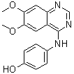 structure of CAS# 202475-60-3, 4-(4'-Hydroxyphenyl)amino-6,7-dimethoxyquinazoline;Janex 1; WHI-P 131