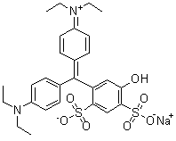 C.I. Acid Blue 3 monosodium salt molecular structure (CAS 20262-76-4)