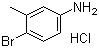 structure of CAS# 202925-03-9, 4-Bromo-3-methylaniline hydrochloride;4-Bromo-3-methylbenzenamine hydrochloride