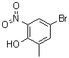 4-Bromo-6-methyl-2-nitrophenol molecular structure (CAS 20294-50-2)