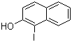 结构式 CAS# 2033-42-3, 1-碘-2-萘酚