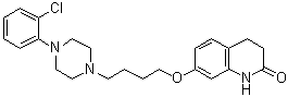 7-[4-[4-(2-Chlorophenyl)-1-piperazinyl]butoxy]-3,4-dihydro-2(1H)-quinolinone molecular structure (CAS 203395-81-7)