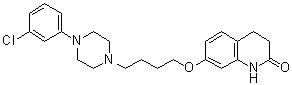 7-[4-[4-(3-Chlorophenyl)-1-piperazinyl]butoxy]-3,4-dihydro-2(1H)-quinolinone molecular structure (CAS 203395-82-8)