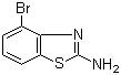结构式 CAS# 20358-02-5, 2-氨基-4-溴苯并噻唑