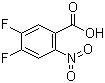 structure of CAS# 20372-63-8, 4,5-Difluoro-2-nitrobenzoic acid
