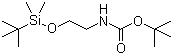 structure of CAS# 203738-69-6, tert-Butyl 2-(tert-butyldimethylsilyloxy)ethylcarbamate