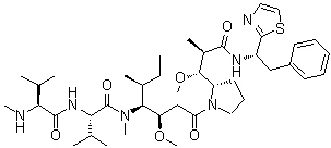 structure of CAS# 203849-91-6, Monomethylauristatin D;Demethyldolastatin 10; MMAD