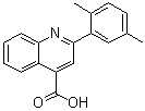 结构式 CAS# 20389-07-5, 2-(2,5-二甲基苯基)-4-喹啉羧酸