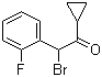 structure of CAS# 204205-33-4, 2-Bromo-2-(2-fluorophenyl)-1-cyclopropylethanone