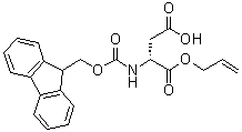 N-[(9H-Fluoren-9-ylmethoxy)carbonyl]-D-aspartic acid 1-(2-propenyl) ester molecular structure (CAS 204246-17-3)