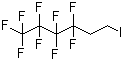 结构式 CAS# 2043-55-2, 1,1,2,2-四氢全氟己基碘; 1-碘-1H,1H,2H,2H-全氟己烷