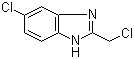 结构式 CAS# 20443-38-3, 5-氯-2-氯甲基-1H-苯并咪唑