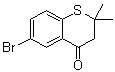 structure of CAS# 204449-18-3, 6-Bromo-2,3-dihydro-2,2-dimethyl-4H-1-benzothiopyran-4-one;6-Bromo-2,2-dimethylthiochroman-4-one