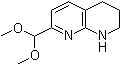 structure of CAS# 204452-91-5, 7-(Dimethoxymethyl)-1,2,3,4-tetrahydro-1,8-naphthyridine