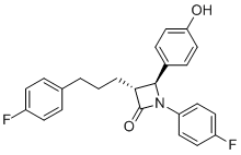 structure of CAS# 204589-58-2, Ezetimibe 3-Dehydroxy Impurity;(3R,4S)-1-(4-fluorophenyl)-3-[3-(4-fluorophenyl)propyl]-4-(4-hydroxyphenyl)azetidin-2-one