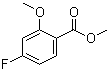 结构式 CAS# 204707-42-6, 2-甲氧基-4-氟苯甲酸甲酯