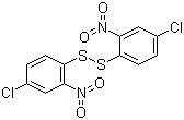 2,2'-Dinitro-4,4'-dichlorodiphenyl disulfide molecular structure (CAS 2050-66-0)