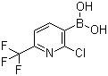 structure of CAS# 205240-63-7, 2-Trifluoromethyl-6-chloro-5-pyridineboric acid