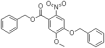 structure of CAS# 205259-40-1, Benzyl 4-(benzyloxy)-5-methoxy-2-nitrobenzoate