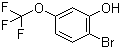 2-Bromo-5-(trifluoromethoxy)phenol molecular structure (CAS 205371-26-2)
