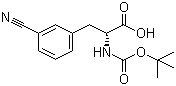Boc-D-3-cyanophenylalanine molecular structure (CAS 205445-56-3)