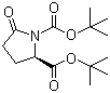 结构式 CAS# 205524-47-6, N-叔丁氧羰基-D-焦谷氨酸叔丁酯